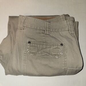 Duluth Trading Heavy Duty Cargo Pants Men's Size 40x32 Beige Pockets